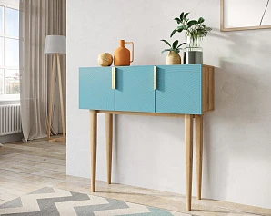 купить красивый Консоль с тремя дверками "Line" LN15/GR1/blue в интернет-магазине