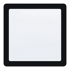 99189 Светодиодный встраиваемый светильник FUEVA 5, 17W (LED), 216х216, ET26, 2100lm, 4000K, сталь, черный в интерьере