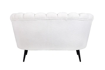 Двухместный диван Pearl Double Boucle на черных ножках