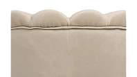 заказать Низкое кресло ракушка Pearl Taupe на черных ножках