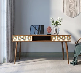 стильный Стол рабочий "Berber" принт 23 арт BB18/Print_23 на заказ