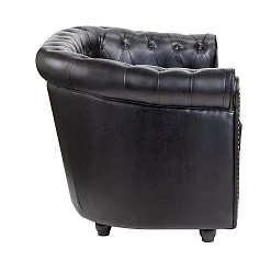 купить стильный Кожаный диван лофт Karo V2 черный