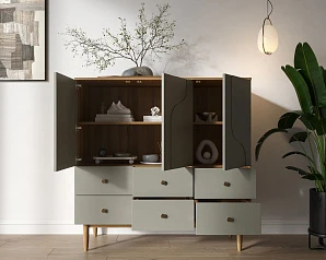 купить стильный Комод с тремя дверками и шестью ящиками "Arka" AR18-F2