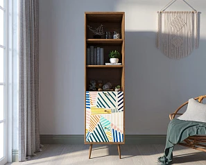 купить стильный Стеллаж с ящиками "Berber" принт 42 арт BB45/Print_42