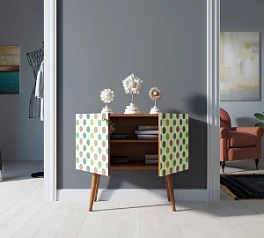 заказать Комод на высоких ножках "Berber" малый принт 24 арт BB13/Print_24