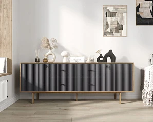 заказать Комод две дверки и четыре ящика "Emerson" арт EM19/7024/L