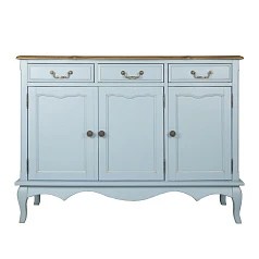 купить стильный Комод "Leontina Blue" (3 ящика и 3 двери) арт ST9344B