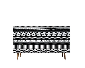 купить красивые Комод "Berber" с двумя дверками и ящиками принт 19 арт BB17/Print_19 в интернет-магазине