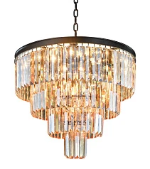 красивые Люстра Odeon 4 Rings Amber на заказ