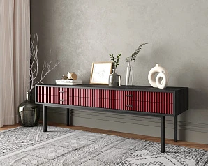 стильные Консоль с двумя ящиками "Emerson" арт EM23/red/L