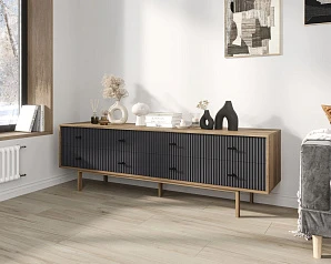 фото Комод с восемью ящиками "Emerson" арт EM03/7024/L в интерьере