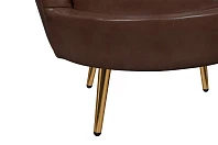 Низкое кресло ракушка Pearl Brown V2