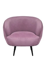 Мягкое кресло Benee Pink на черных ножках