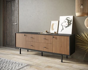 красивый Комод две дверки и четыре ящика "Emerson" арт EM19 в интернет-магазине