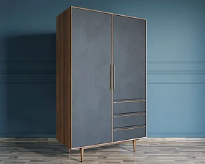 купить Шкаф в скандинавском стиле "Bruni Black" с ящиками арт BR27Black в интернет-магазине