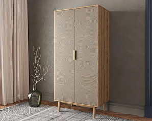 фото Шкаф малый двухстворчатый "Line" R24/beige в интерьере