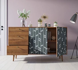 Комод "Berber" с двумя дверками и ящиками 18 принт арт BB05/Print_18 на заказ в интернет-магазине