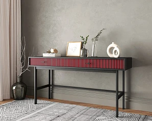 купить стильные Консоль с двумя ящиками "Emerson" арт EM22/red/L