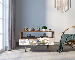 Консоль "Berber" с двумя ящиками принт 27 арт BB22/Print_27 на заказ в интернет-магазине