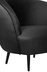 Мягкое кресло для гостиниц Small Benee Black V2 на заказ