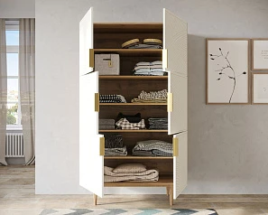 фото Большой комод с шестью дверками "Line" LN04/GR1/beige в интерьере