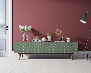 купить Комод "Berber" с ящиками низкий под TV принт 12 арт BB19/Print_12 в интернет-магазине