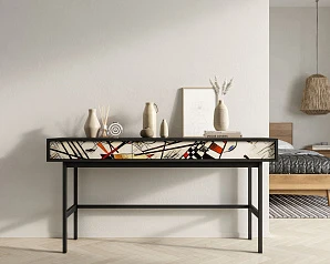 красивые Консоль с двумя ящиками "Emerson" by Kandinsky арт EM22/Print_01 на заказ