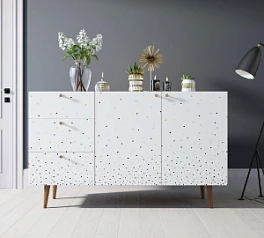 стильные Комод "Berber" с двумя дверками и ящиками принт 15 арт BB17/Print_15