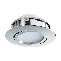 заказать 95848 Светодиодный встраиваемый светильник PINEDA регулир., 1х6W(LED), ?84, пластик, хром в интернет-магазине