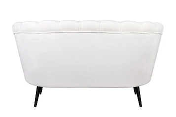 Диван ракушка Pearl Double Beige на черных ножках в интернет-магазине