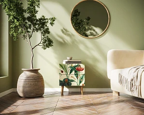 Тумбочка "Berber" с двумя ящиками арт BB03/Print_55