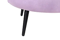 Низкое кресло ракушка Pearl Purple на черных ножках в интернет-магазине