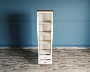 купить Узкий стеллаж "Odri" с ящиками в стиле Прованс арт od2130L