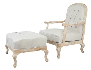 Кресло с пуфом Honesta Beige на заказ в интернет-магазине