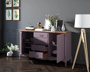 заказать Комод "Leontina lavanda" с дверками и ящиками арт ST9351L