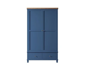 фото Шкаф двухстворчатый в стиле Кантри "Jules Verne" с ящиками арт JV28ETGB в интерьере