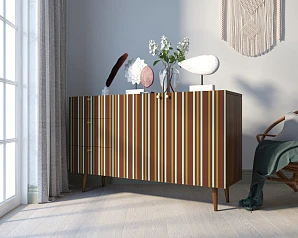 красивые Комод "Berber" с двумя дверками и ящиками принт 20 арт BB17/Print_20 в интернет-магазине