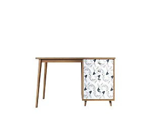 купить красивый Стол рабочий "Berber" принт 36 с одной тумбой арт BB31/Print_36 в интернет-магазине