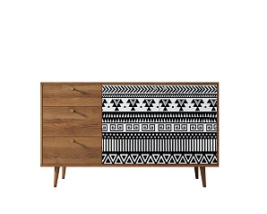 Комод "Berber" с двумя дверками и ящиками 19 принт арт BB05/Print_19 на заказ