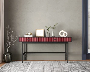 купить стильные Консоль с двумя ящиками "Emerson" арт EM22/red/L