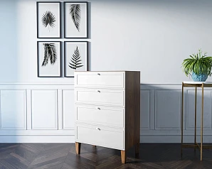 купить стильные Комод "Andersen" вертикальный арт AN07WH