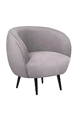 заказать Мягкое кресло Benee Grey на черных ножках в интернет-магазине