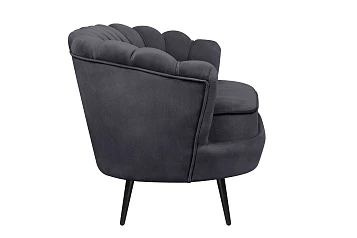 заказать Дизайнерский диван Pearl Double Black на черных ножках