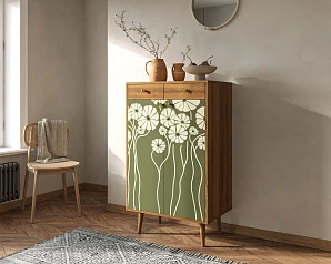купить Комод "Berber" два ящика и дверки арт BB46/Print_53