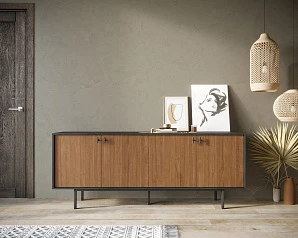 купить красивый Комод с четыремя дверками "Emerson" арт EM01