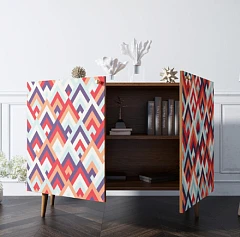 заказать стильные Комод "Berber" две дверки 2 принт арт BB04/Print_02