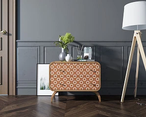 Комод "Ellipse Print" с двумя ящиками принт 3 арт EL02/print_3