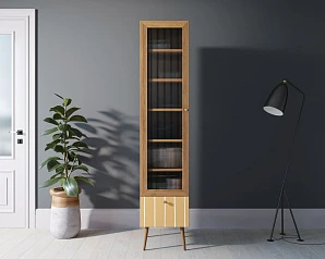 купить Буфет "Berber" одностворчатый с ящиком принт 43 арт BB48/Print_43 в интернет-магазине