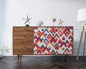 купить Комод "Berber" с двумя дверками и ящиками 2 принт арт BB05/Print_02