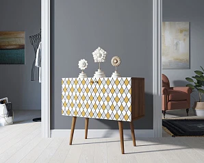 купить Комод на высоких ножках "Berber" малый принт 22 арт BB13/Print_22